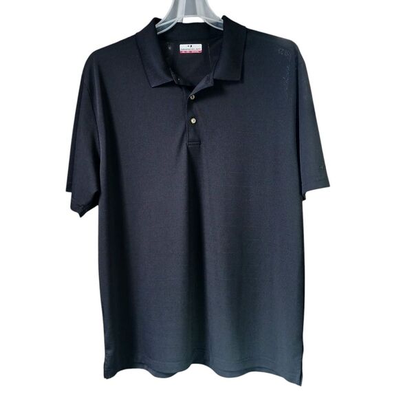 GRAND SLAM Polo Golf Shirt Short Sleeve Performance Fabric Black Size XXL - Picture 2 of 9